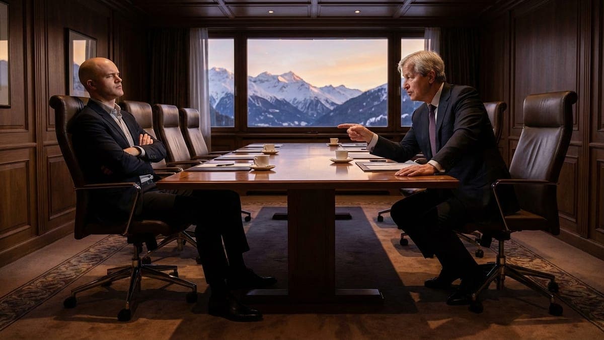 Crypto Wars: Coinbase and JPMorgan CEOs Clash at Davos