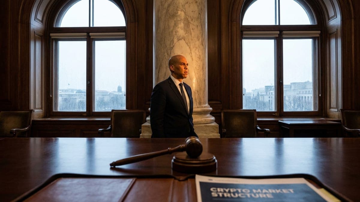 Senator Booker: Crypto Bill Faces Uncertainty Without Democratic Appointments
